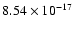 $ 8.54\times 10^{-17 } $