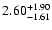 $\rm 2.60_{-1.61}^{+1.90} $