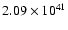 $ 2.09\times 10^{41} $