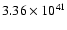 $ 3.36\times 10^{41 } $