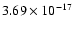 $ 3.69\times 10^{-17 } $