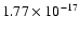 $ 1.77\times 10^{-17 } $