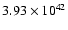 $ 3.93\times 10^{42 } $
