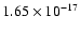 $ 1.65\times 10^{-17 } $
