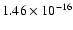 $ 1.46\times 10^{-16 } $