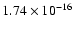 $ 1.74\times 10^{-16 } $