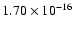 $ 1.70\times 10^{-16 } $