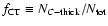 $f_{\rm CT} \equiv N_{C-{\rm thick}}/N_{\rm tot}$