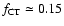 $f_{\rm CT} \simeq
0.15$