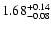 $\rm 1.68_{-0.08}^{+0.14} $