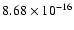 $ 8.68\times 10^{-16 } $