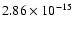 $ 2.86\times 10^{-15 } $
