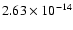 $ 2.63\times 10^{-14 }$