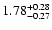 $\rm 1.78_{-0.27}^{+0.28} $