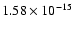 $ 1.58\times 10^{-15 } $