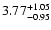 $\rm 3.77_{-0.95}^{+1.05} $