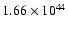 $ 1.66\times 10^{44 } $