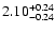 $\rm 2.10_{-0.24}^{+0.24} $