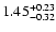 $\rm 1.45_{-0.32}^{+0.23} $