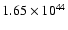 $ 1.65\times 10^{44 } $