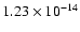 $ 1.23\times 10^{-14 }$