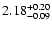 $\rm 2.18_{-0.09}^{+0.20} $