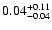 $\rm0.04_{-0.04}^{+0.11} $
