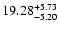 $\rm 19.28_{-5.20}^{+5.73} $