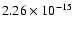 $ 2.26\times 10^{-15 }$