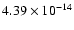 $ 4.39\times 10^{-14 } $
