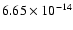 $ 6.65\times 10^{-14 }$