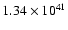 $ 1.34\times 10^{41} $