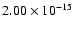 $ 2.00\times 10^{-15 } $