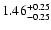 $\rm 1.46_{-0.25}^{+0.25} $