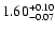 $\rm 1.60_{-0.07}^{+0.10} $