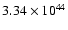 $ 3.34\times 10^{44 } $