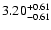 $\rm 3.20_{-0.61}^{+0.61} $