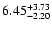 $\rm 6.45_{-2.20}^{+3.73} $