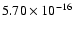 $ 5.70\times 10^{-16 } $