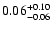 $\rm0.06_{-0.06}^{+0.10} $