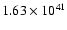 $ 1.63\times 10^{41 } $