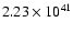 $ 2.23\times 10^{41} $