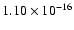 $ 1.10\times 10^{-16 } $