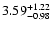 $\rm 3.59_{-0.98}^{+1.22} $
