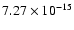 $ 7.27\times 10^{-15 }$
