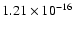 $ 1.21\times 10^{-16 } $