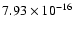$ 7.93\times 10^{-16 } $