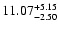$\rm 11.07_{-2.50}^{+5.15} $