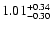 $\rm 1.01_{-0.30}^{+0.34} $