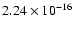 $ 2.24\times 10^{-16 } $